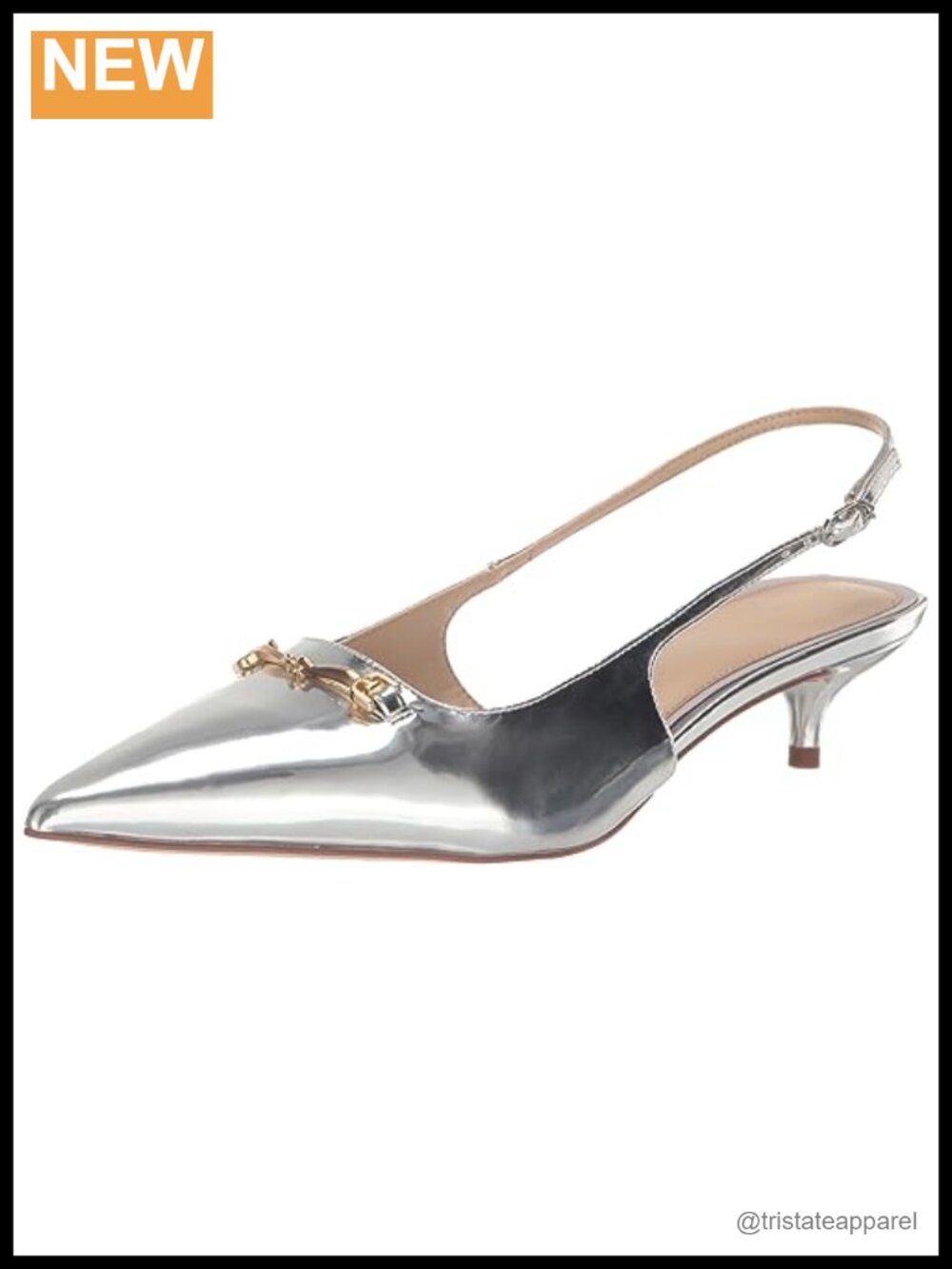 Sam Edelman Fitzgerald Pointed Toe Kitten Heel Slingback Pump